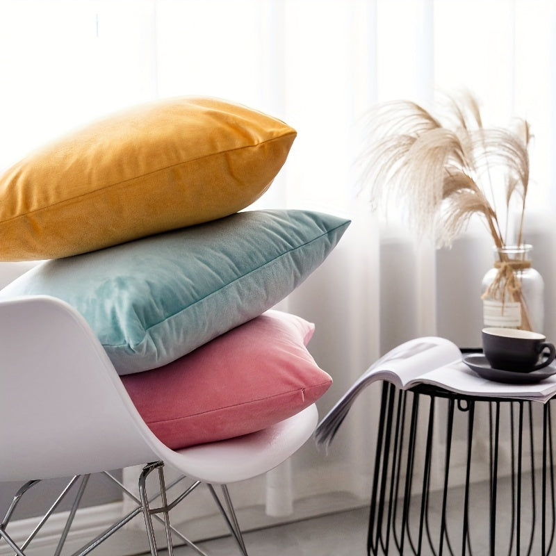 Soft Cotton Pillowcase with Hidden Zipper for Home and Office Decor