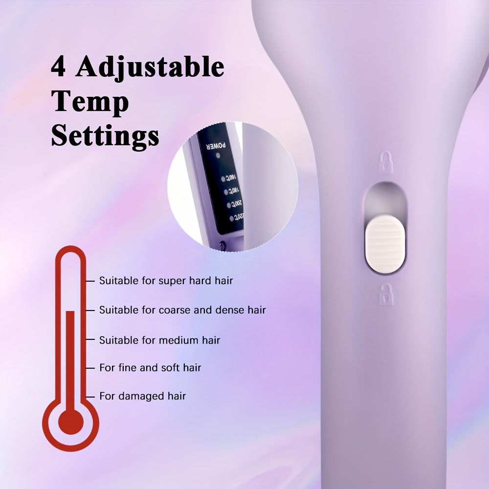 Curling Iron with 2 Barrel Ionic Waver Quick Heating Wand for Wide Deep Waves