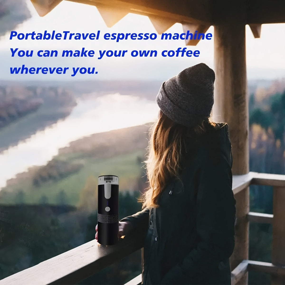 Portable Electric Coffee Maker Usb Rechargeable Espresso Machine For Camping Office