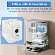 3L Katta Hajmli Antibakterial va Deodorant Xususiyatlariga ega Bir Martalik Sumkalar, Ecovacs T30S/X2/X2 Pro/X2 Omni/X5 Omni Robot Changyutgichlari uchun Mos - 8 Ta O'rnini Bosuvchi Chang Sumkasi Kiritilgan, Elektr Energiya Talab Qilmaydi