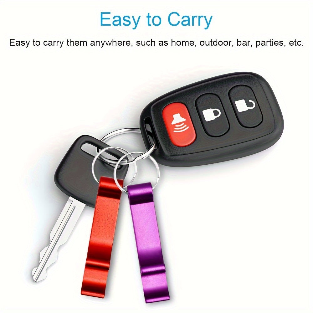 Aluminum Bottle Opener with Colorful Design for Camping and Picnics