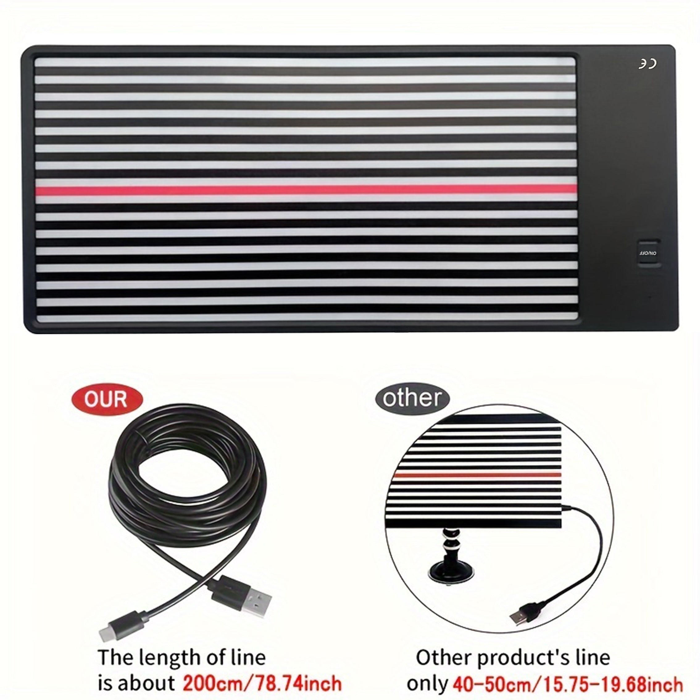 Avto karobka ta'mirlash uchun LED chiroq chiziqli sim taxtasi, avtomobil korpusi aks ettirish asbobi