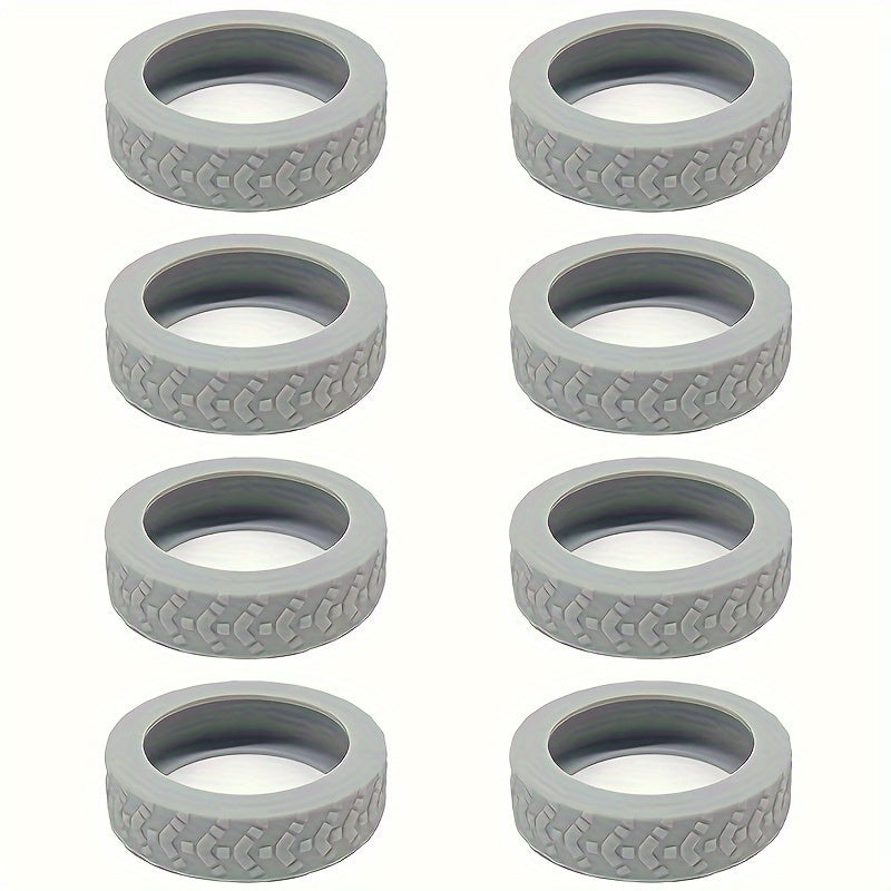 Thickened Luggage Wheel Protector Set for Trailer Suitcase Noise Reduction Red Black Beige