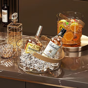 Clear PET Ice Bucket for Cold Drinks and Food Storage Durable Terephthalate