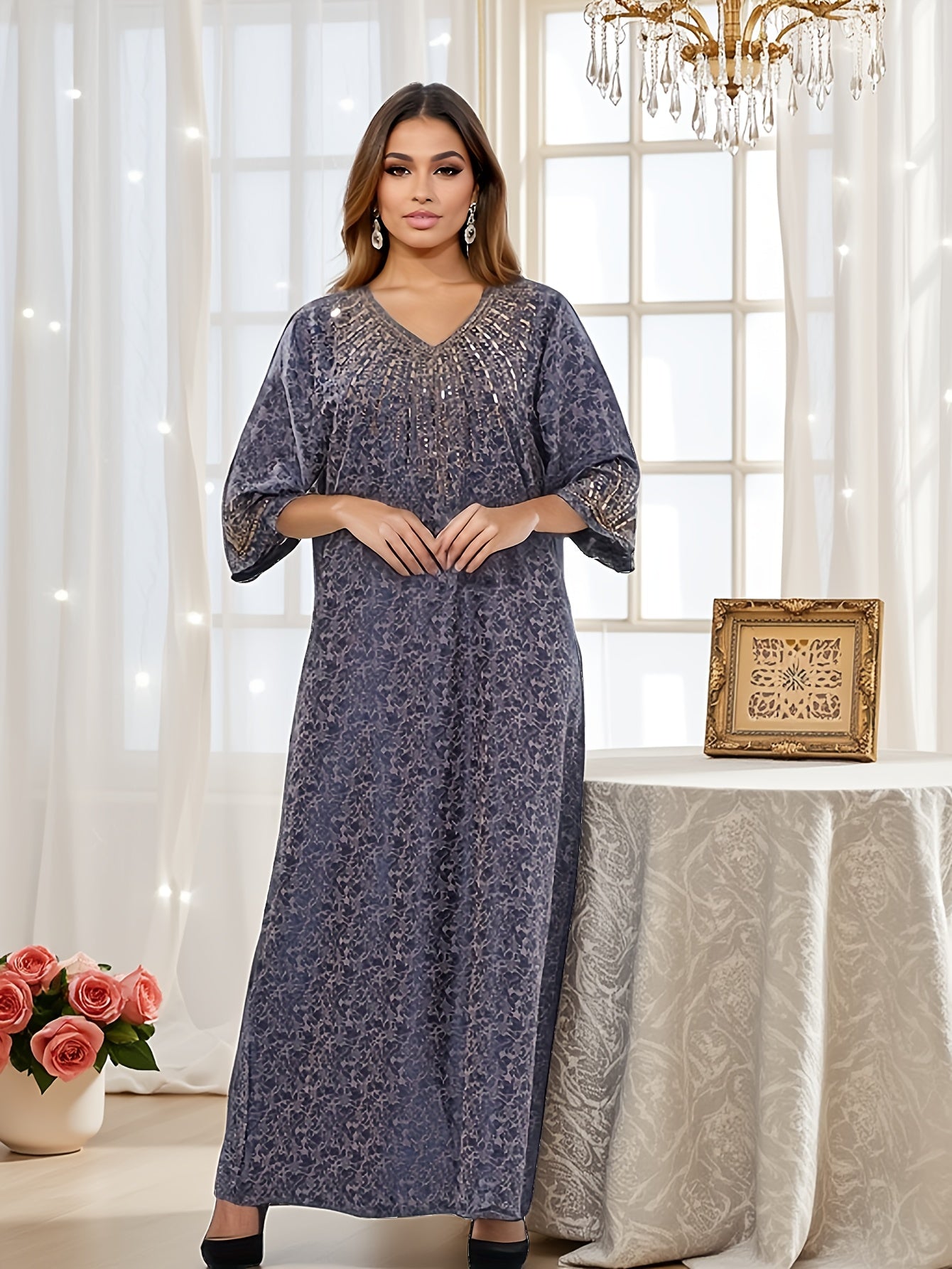 Plus o'lcham erkin fit turk kaftan kiyi nafas oladigan yengil uzun qolli kundalik