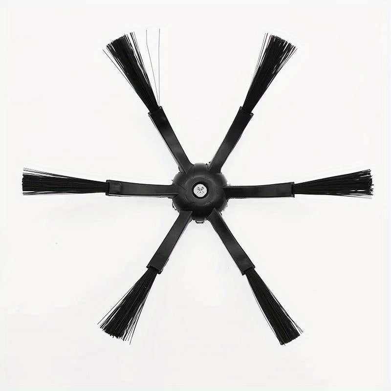 Black Plastic 6-Arm Side Brush Replacement for Roborock Robot Vacuums S50 S51 S55 S5 S6