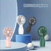 Kuchli shamolli USB qayta zaryadlanadigan qoʻl fan, ichki/ tashqi foydalanish, sayohat va yozgi kontsertlar uchun ideal.