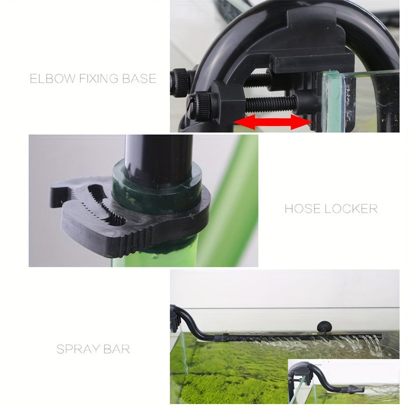 Fish Tank Filter Accessories with 4-Point Water Inlet and Outlet Buckets