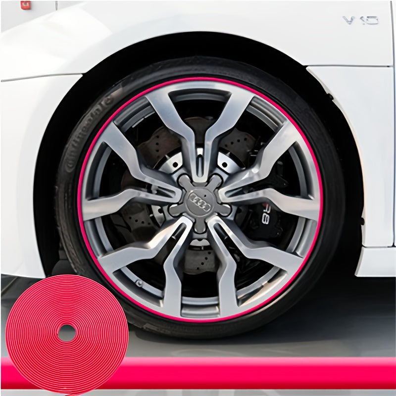 8M Car Wheel Rim Edge Protector Rubber Wheel Hub Rim Guard Scratch Prevention