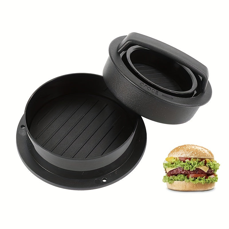 Manual Hamburger Meat Press and Rice Ball Mold, Round 3-in-1 Kitchen Tool