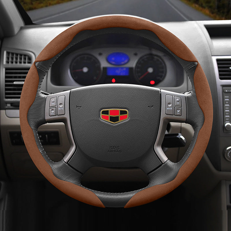 Universal Fleece Anti-Slip Ultra-Thin Steering Wheel Cover for All Seasons