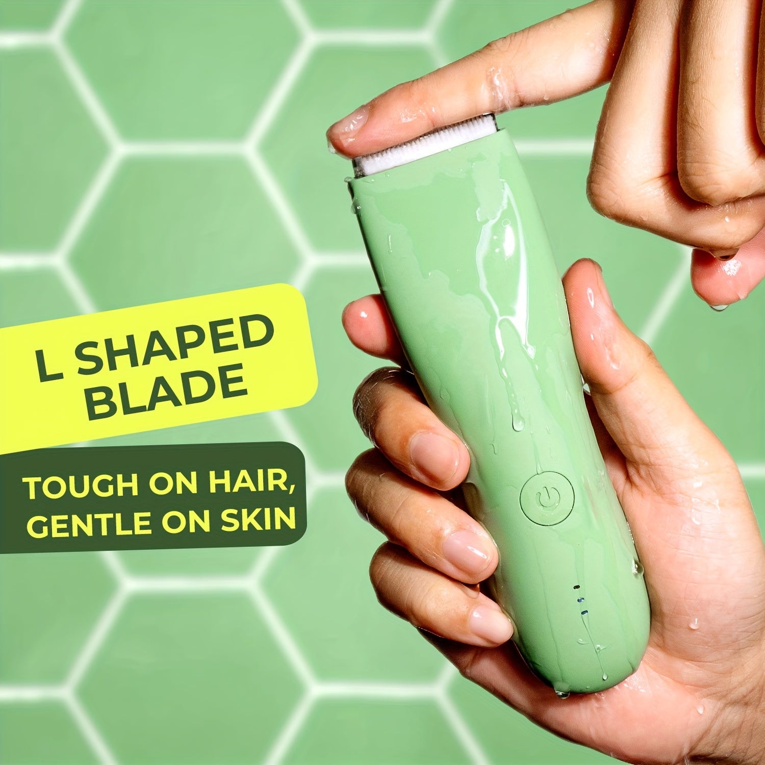 Men's Body Hair Trimmer with Ceramic Blade Rechargeable Electric Grooming Tool for Men and Women