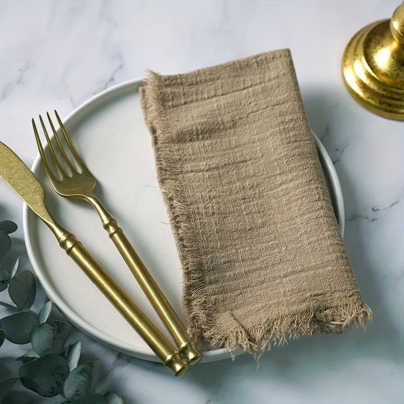 50-Pack Cotton Square Napkins for Weddings Dinners Cafes and Parties 32cm x 32cm