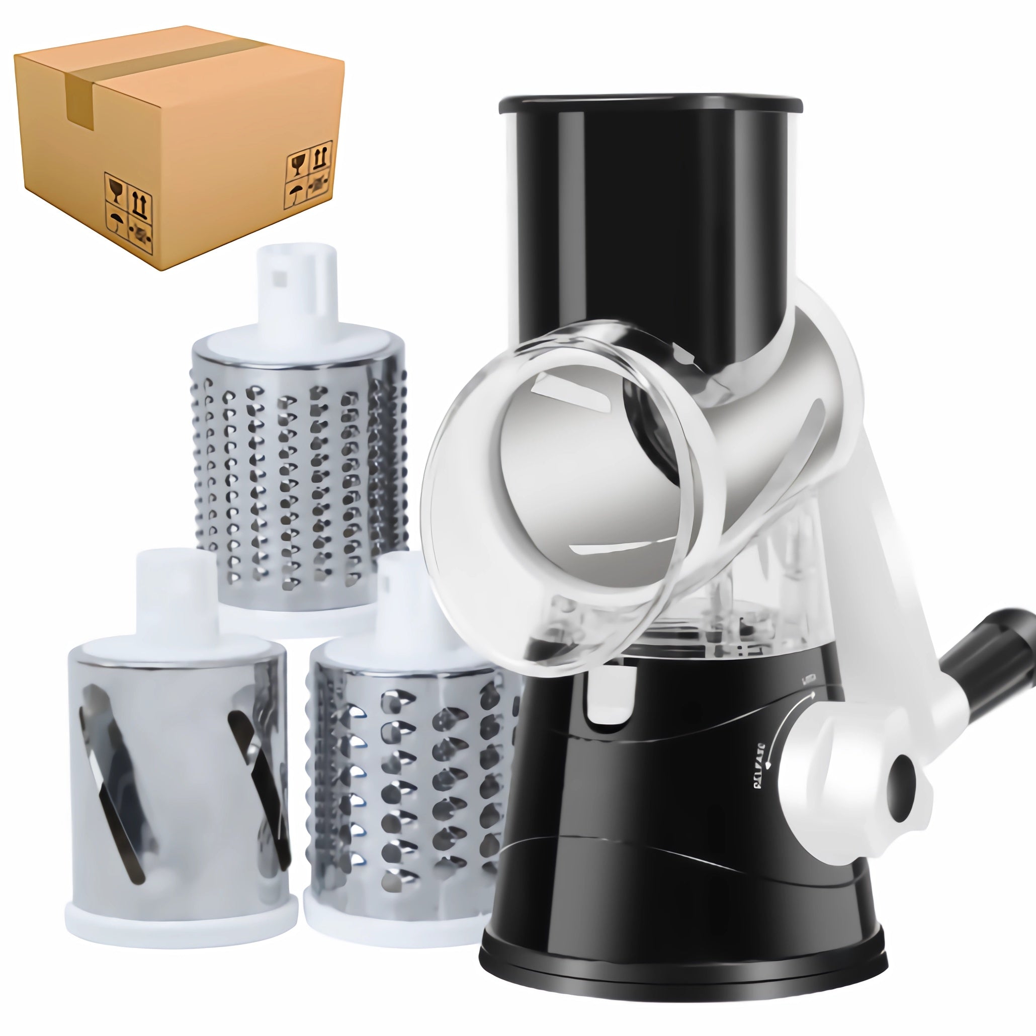 Plastik 3 pichoqli meva va sabzavotlarni kesish va maydalash uchun oshxona asbobi