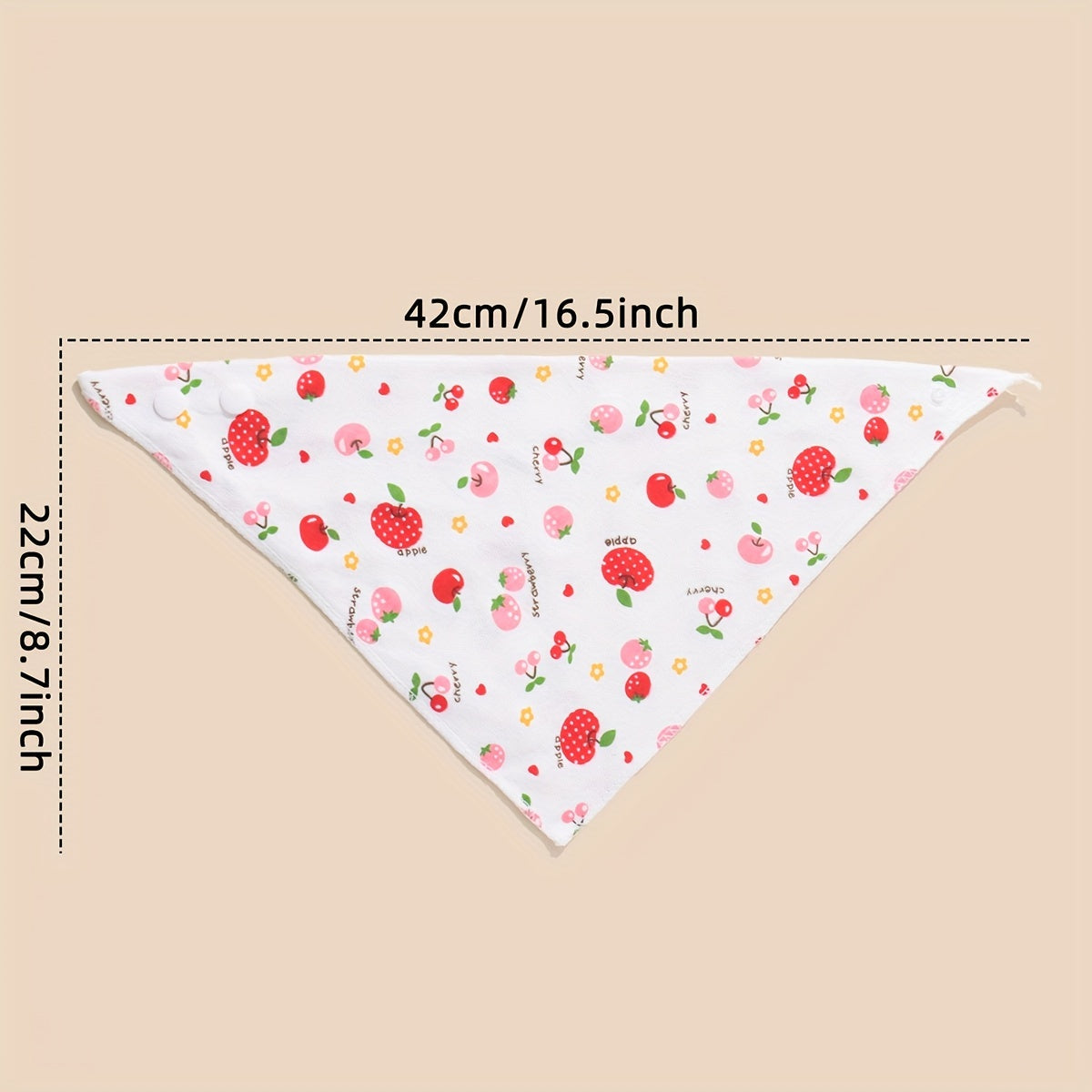 Set of 5 Cotton Baby Bibs with Cartoon Patterns Double-Layered Soft and Gentle for Feeding