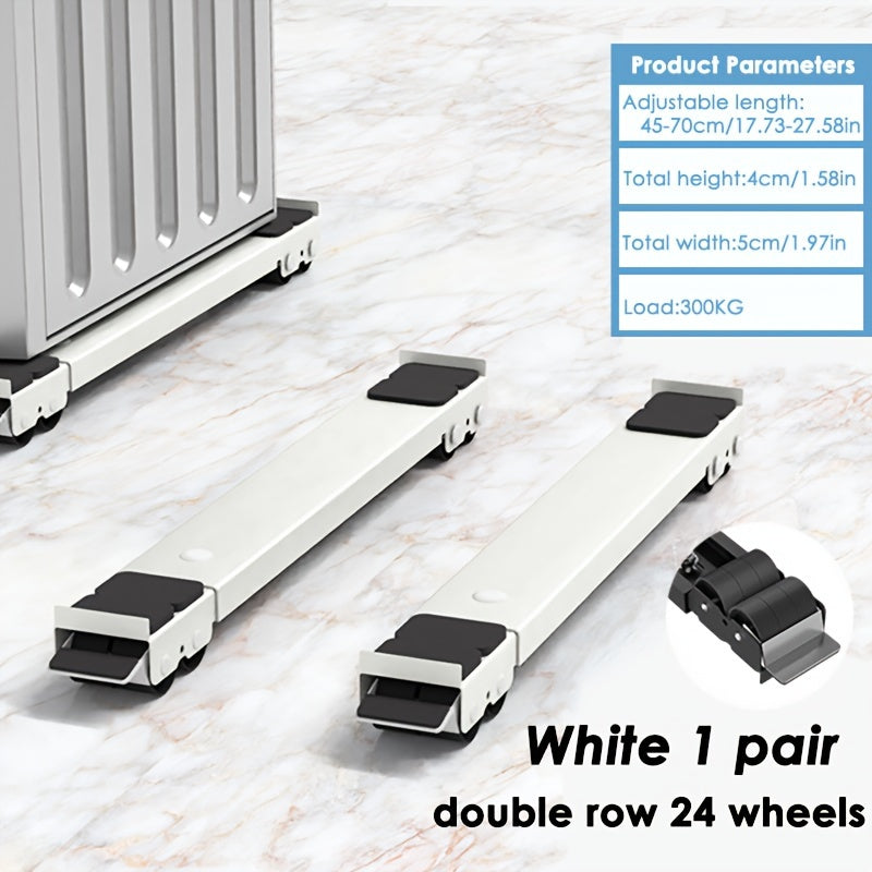 Metall yuvinish mashinasining stendi 300kg yuk, anti-vibratsiya, sirpanishga qarshi, g'ildiraklar bilan