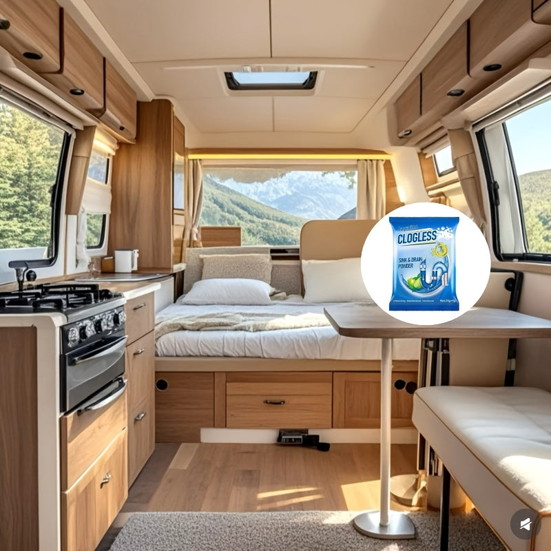 3/6/10pcs RV Drain Pipe Unclogger Odor Remover Sewer Cleaner