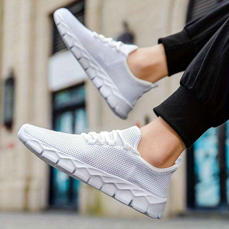 Men's Breathable Lightweight Mesh Slip-On Sneakers for Outdoor Activities