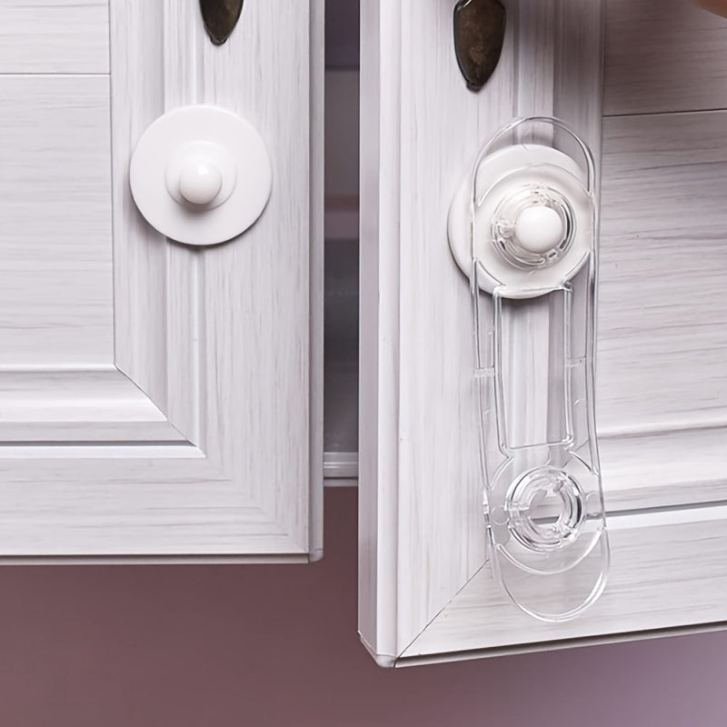 Set of 8 Adjustable Cabinet Locks for Drawers Cupboards Ovens Fridges and Doors