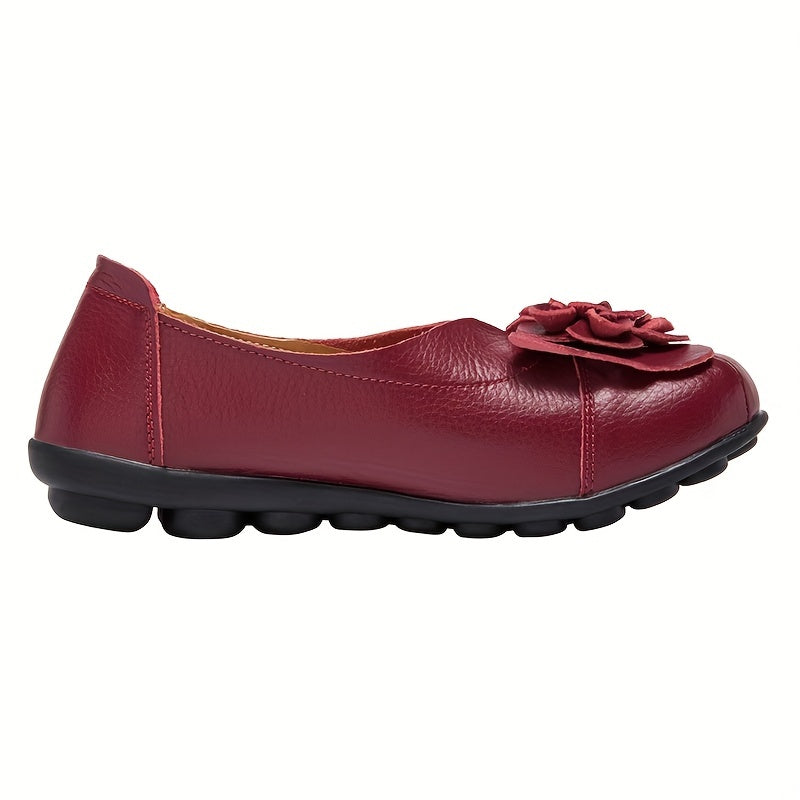Women's Flat Shoes Solid Color Slip-On Casual Flats
