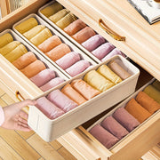 Foldable Storage Organizer for Socks Underwear Ties Belt Wardrobe Closet