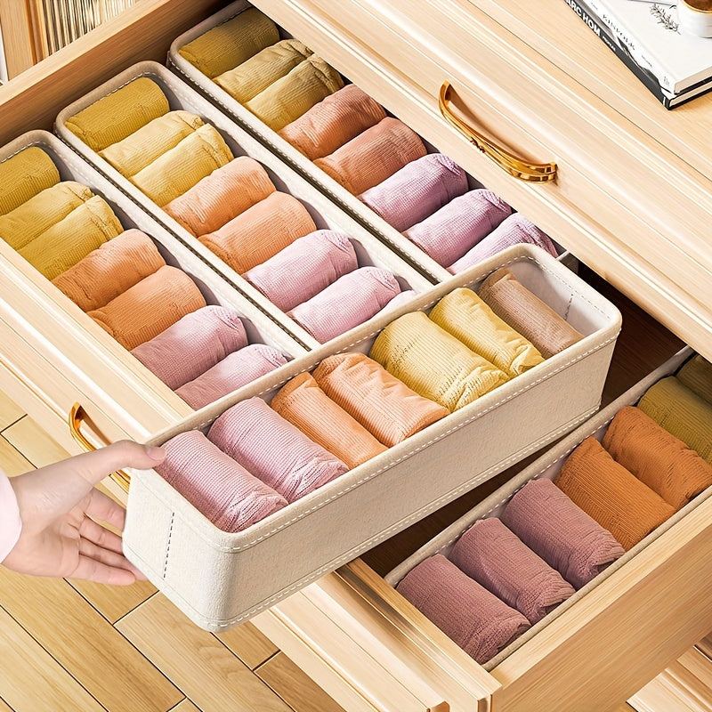 Foldable Storage Organizer for Socks Underwear Ties Belt Wardrobe Closet