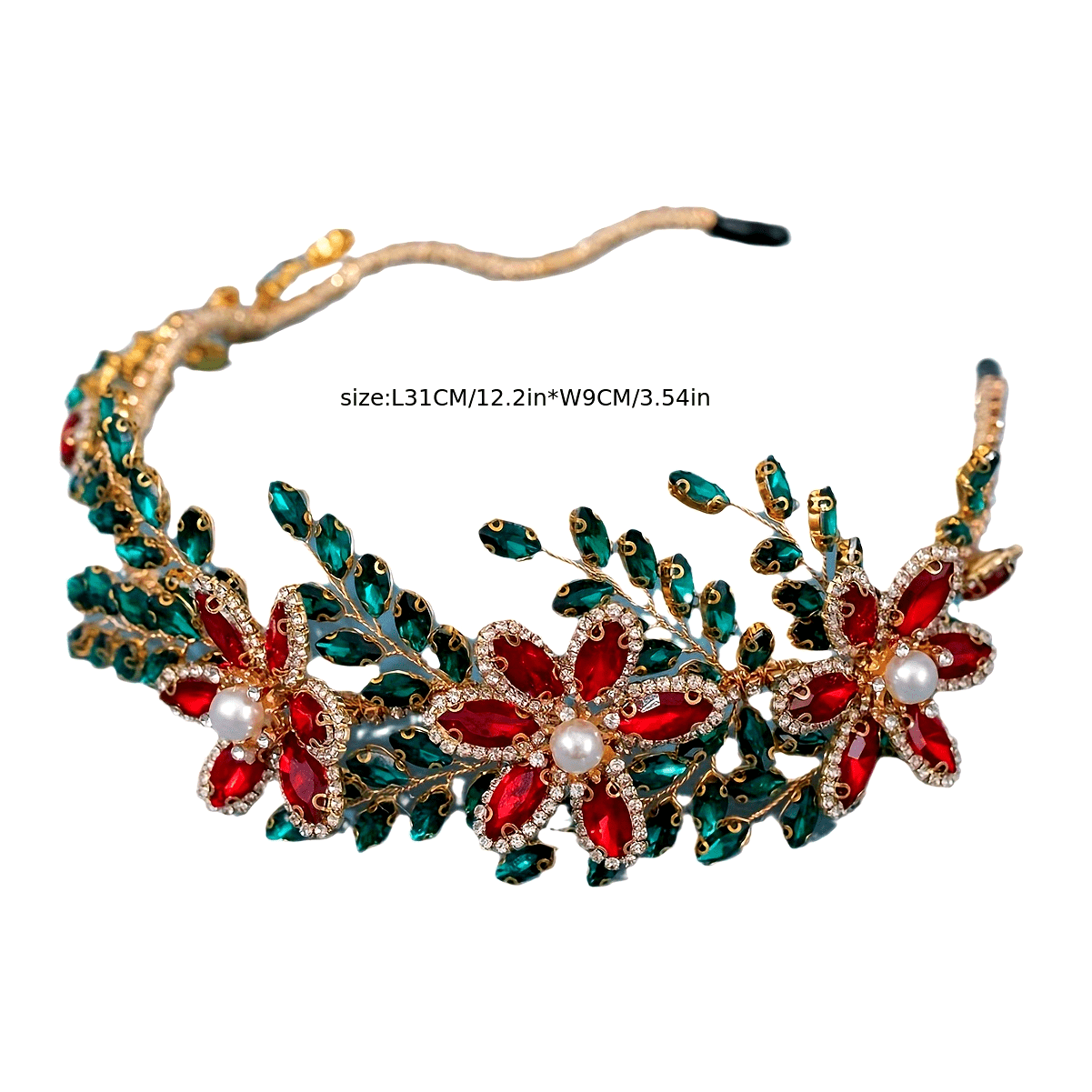 Flower Shaped Headband Rhinestone Bridal Prom Wedding Party Accessory