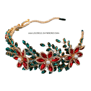 Flower Shaped Headband Rhinestone Bridal Prom Wedding Party Accessory