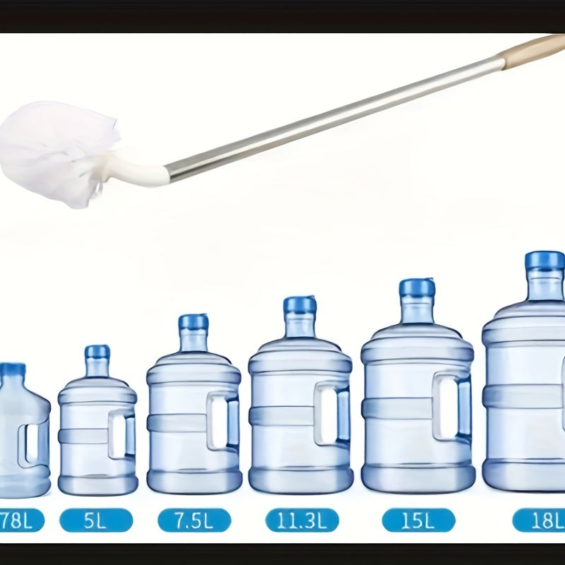 Uzun tutqichli dumaloq galon konteynerini tozalash choʻpchiği, suv bankalari va uy uchun