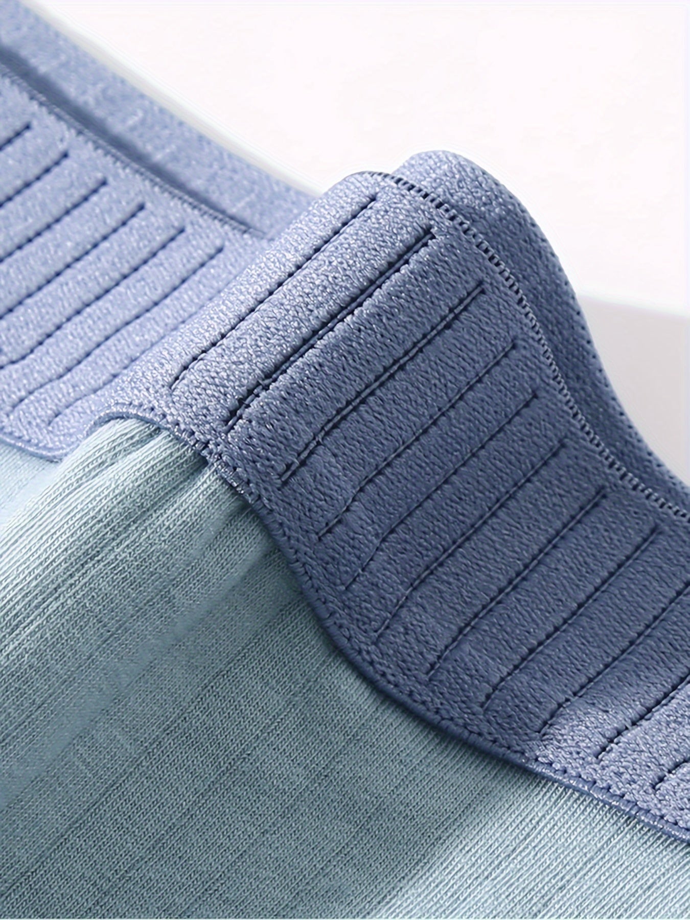 Men's Cotton Boxer Briefs with Colorblock Waistband Soft Breathable Casual Solid Colors