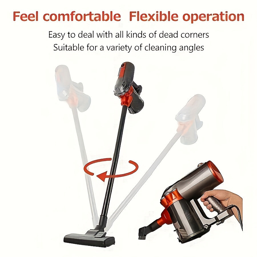 600W Handheld Vacuum Cleaner for Pet Hair Hard Floors Carpets Low Noise 18KPa