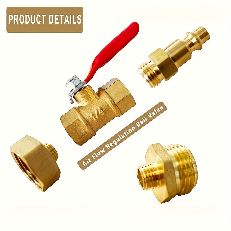 Adaptador de vaciado de invierno para RV, conector rápido de 1/4" y rosca de jardín de 3/4"