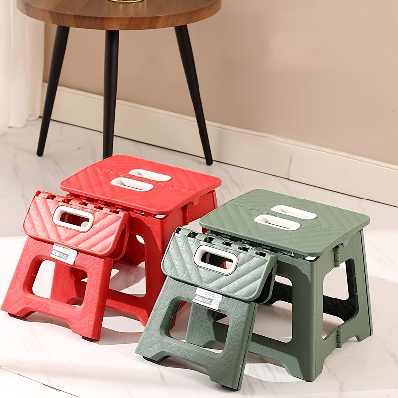 Kattalar uchun portativ egiluvchan stul, tashqi faoliyatlar va baliq ovlash uchun mustahkam plastik o'rindiq