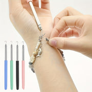 Women's Jewelry Tool Bracelet and Necklace Clasp Fastener with Multicolor Hooks