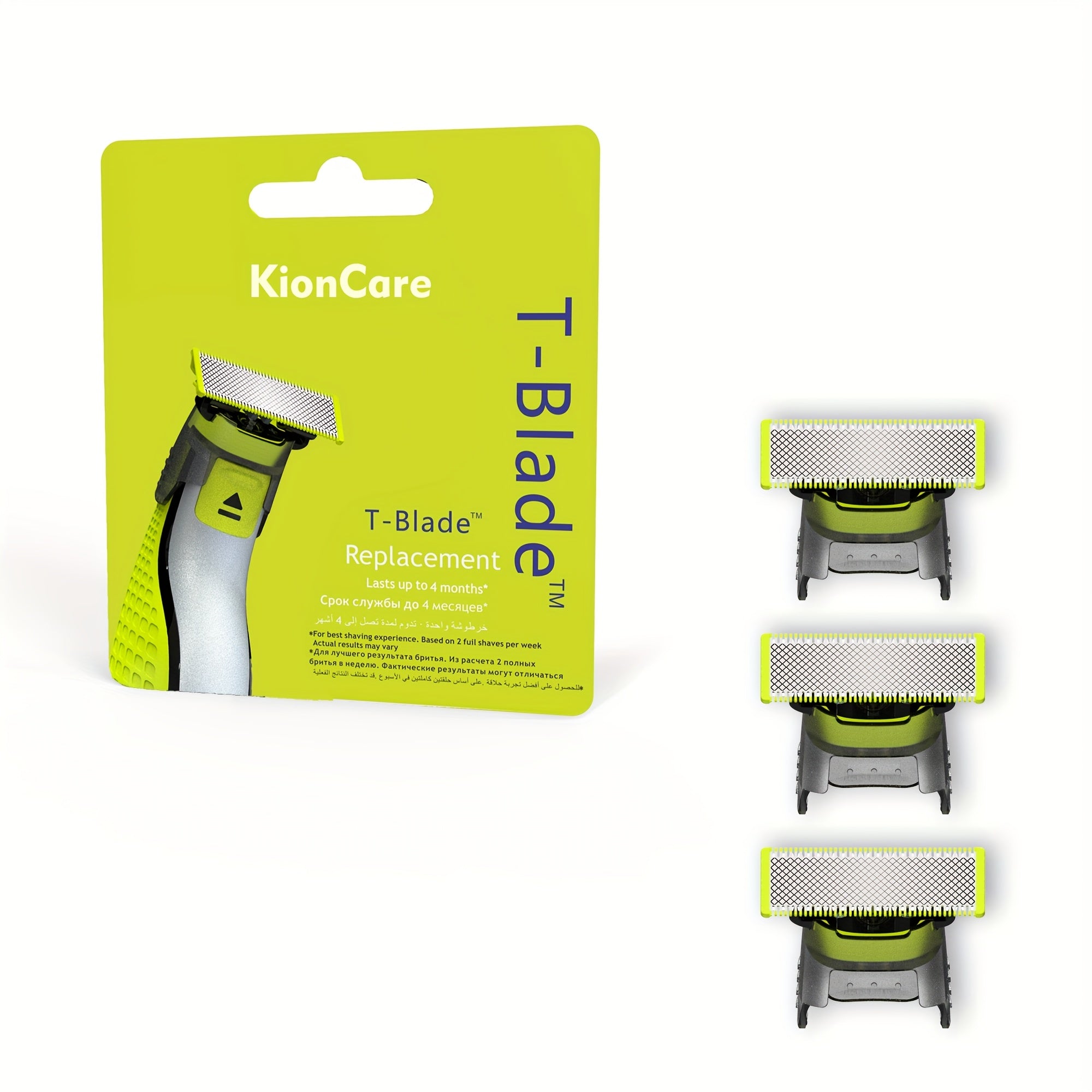 Cabezal de cuchillas de repuesto de 3 unidades para One Blade QP2520/QP2530/QP2620/QP2630/QP2724/QP2834 Gris