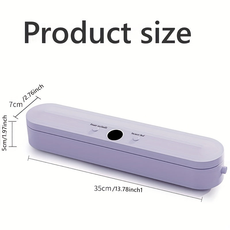 Перезаряжаемая вакуумная упаковочная машина для продуктов с USB-зарядкой и аккумулятором 1500 мАч