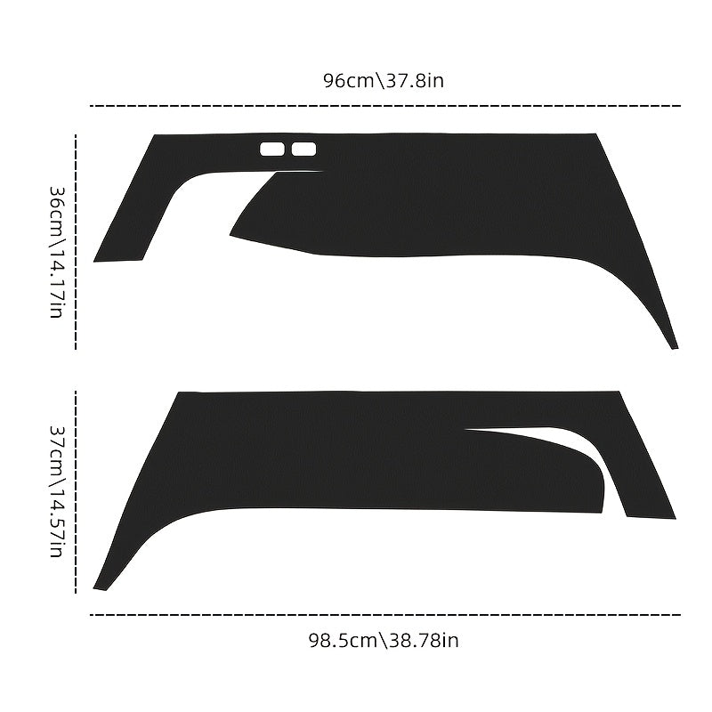 Juego de protectores de almohadillas para rasguños en el maletero del coche para Tesla Model Y, protectores traseros del maletero