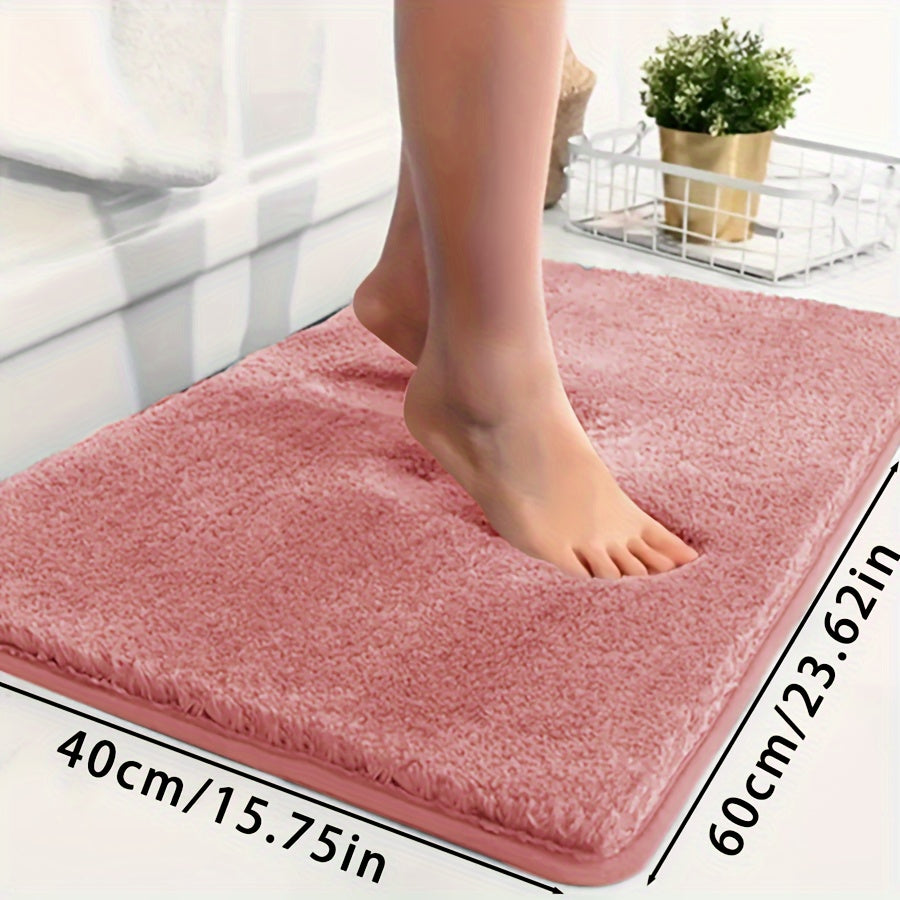 Ultra-Soft Non-Slip Absorbent Bathtub Mat for Bathroom and Laundry