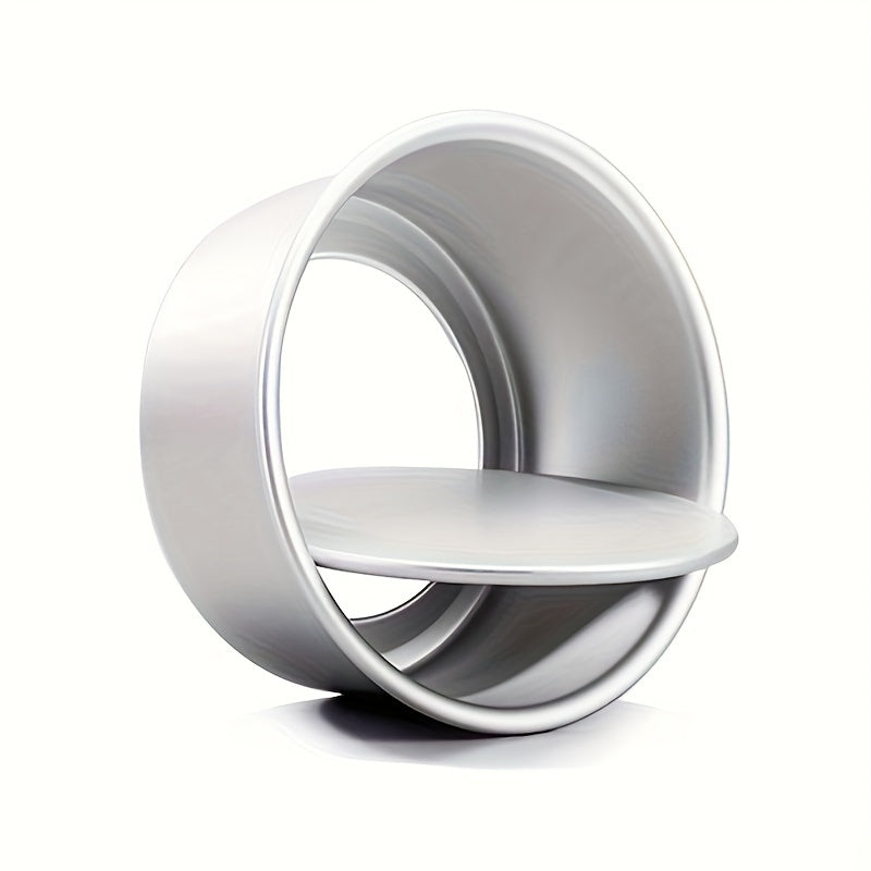 Tort qoliplar to'plami 3 ta, olib tashlanadigan tagli, alyuminiy, dumaloq pishirish qoliplari