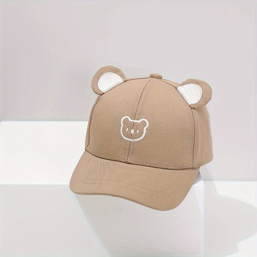 Gorra de béisbol para niños, para niños y niñas, protección solar, verano, playa, ajustada, tejida, poliéster, color mezclado