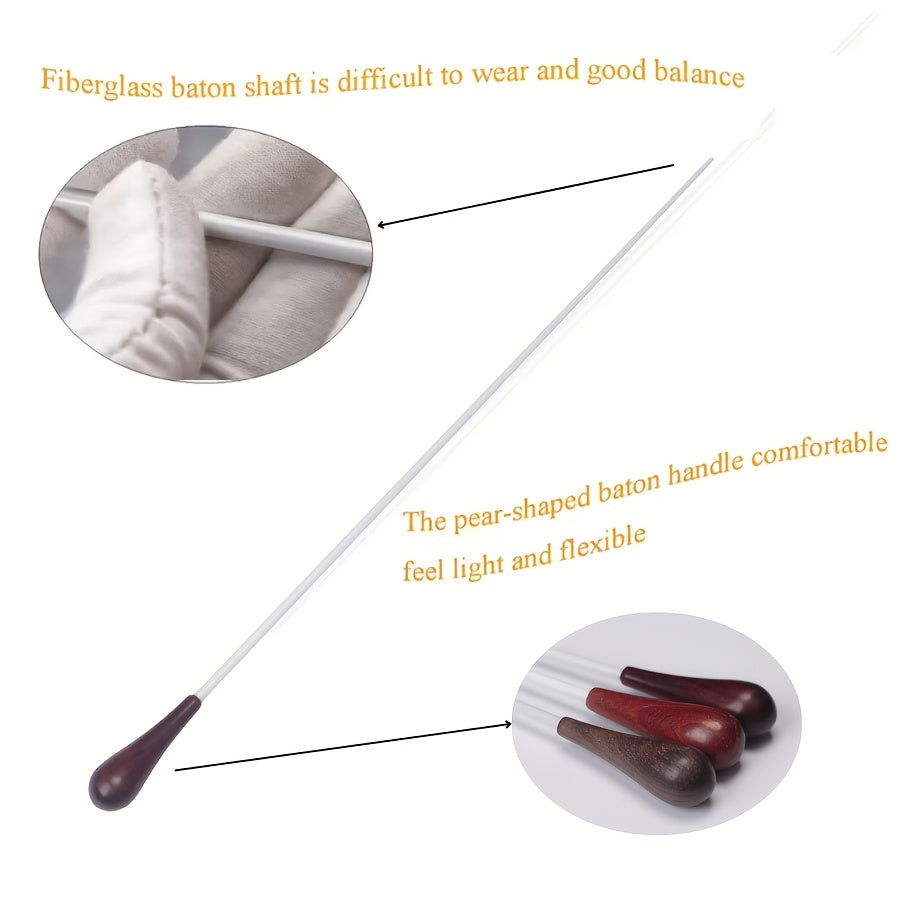Black Mahogany Conducting Baton for Orchestras and Bands