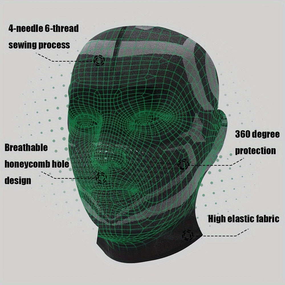 Máscara facial completa para hombres y mujeres, protección contra el polvo y el sol, transpirable, para ciclismo y motocicleta