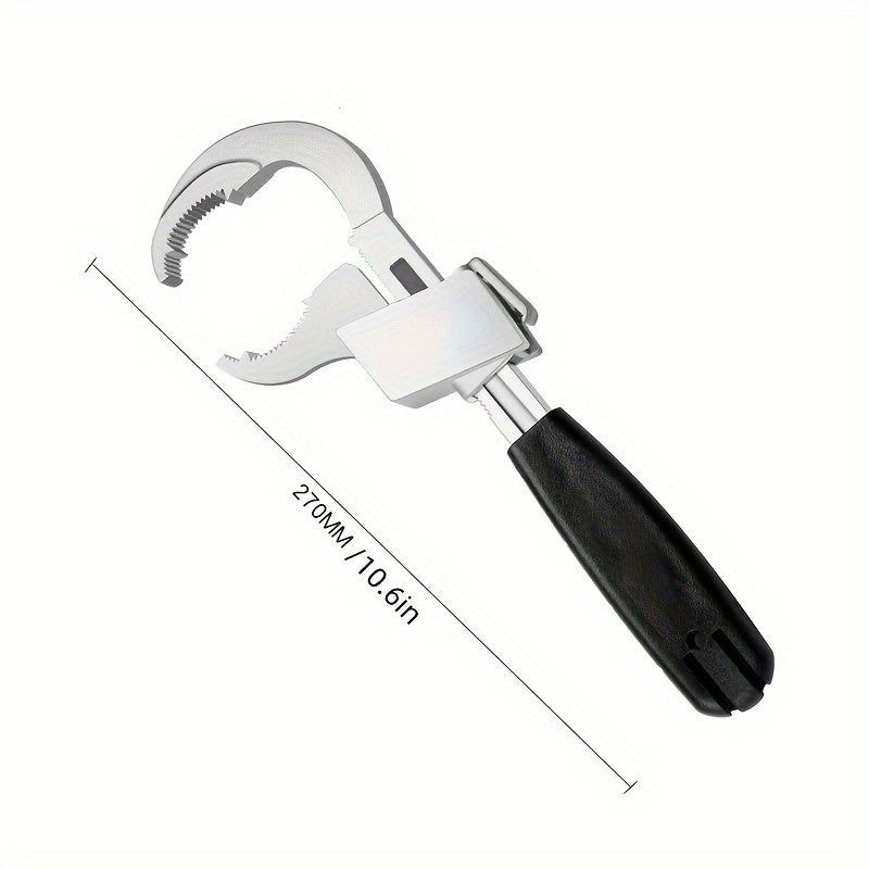 Adjustable Wrench for Bathroom Plumbing Sink Repair Aluminum Alloy Double-Ended