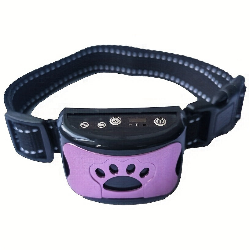 Rechargeable Dog Bark Collar with Vibration Training Mode and Adjustable Sensitivity