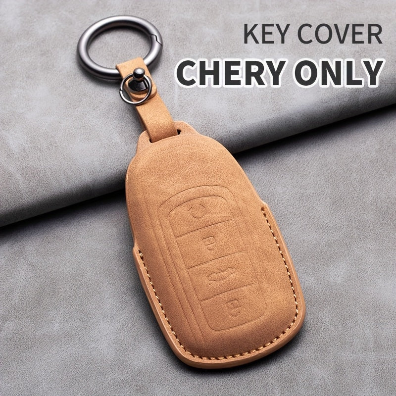 Car Remote Key Cover Premium PU Leather Durable Anti-Fall for Various SUV Models