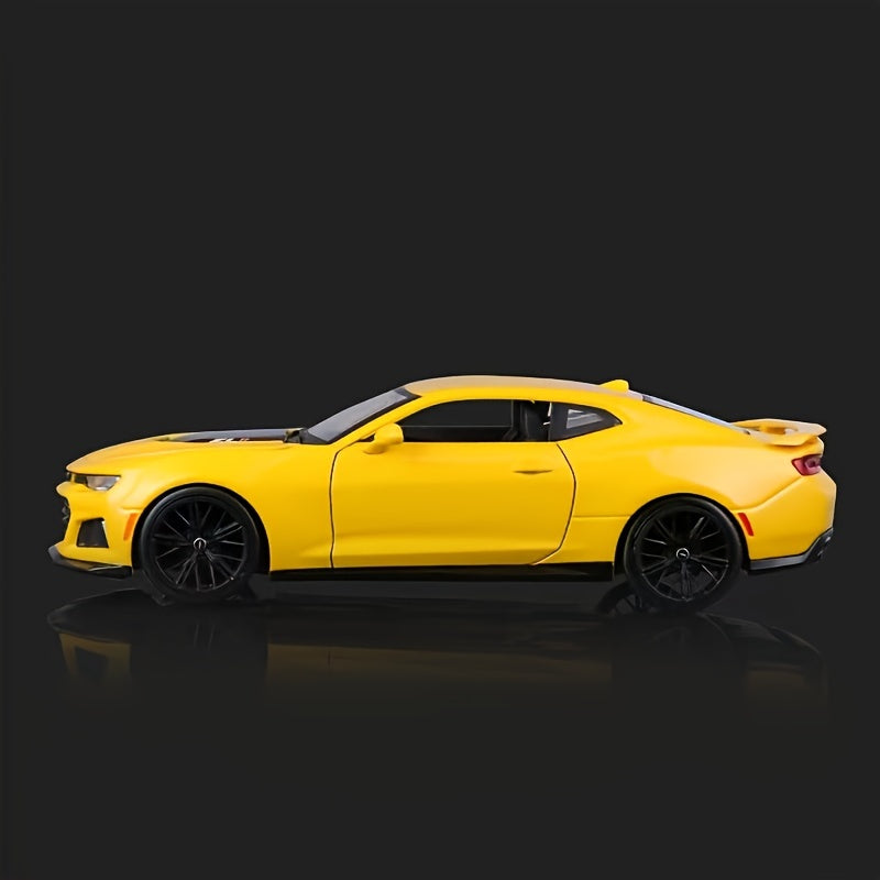 Kids Toy Car 1:24 Scale Diecast ZL1 Alloy Collectible Yellow Blue