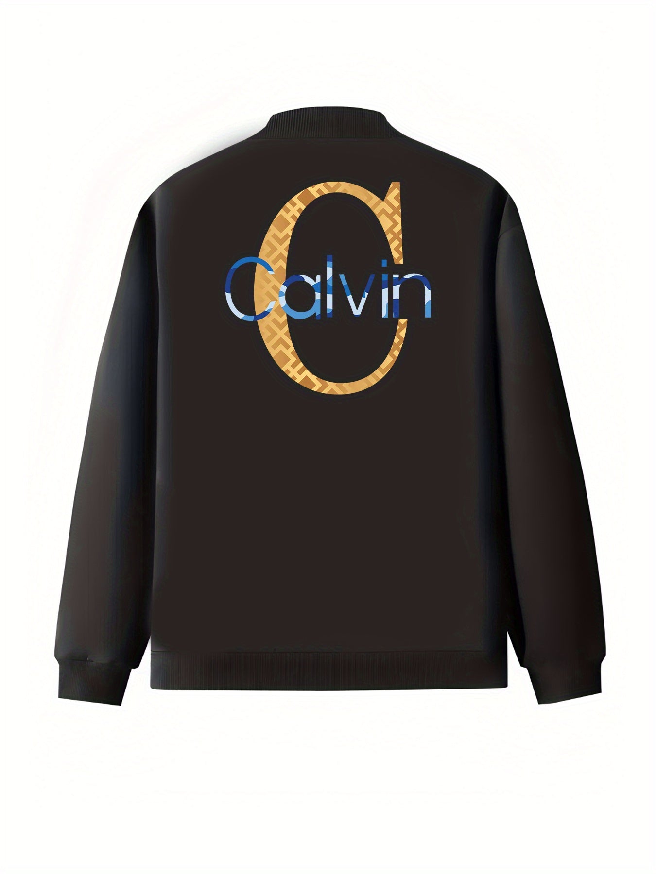 Women's Plus Size Black Zip-Up Jacket With Back Lettering