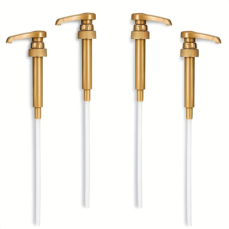 Set of 2 Stainless Steel Coffee Syrup Pumps for Cold and Hot Beverages