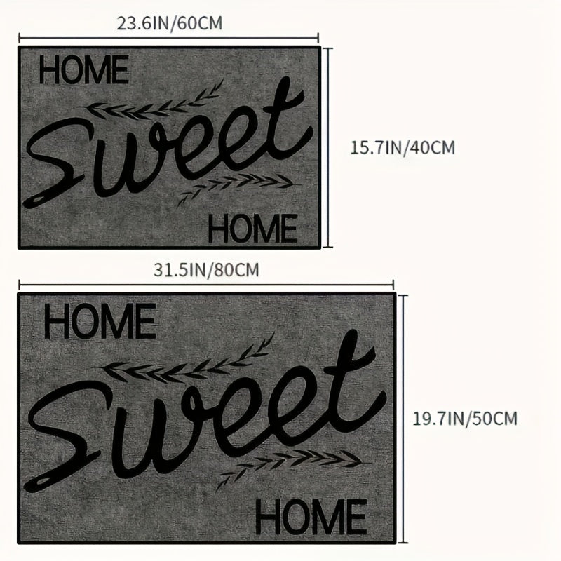 Non-Slip Door Mat Washable Indoor Outdoor Entryway Rug for Living Room Kitchen Bedroom