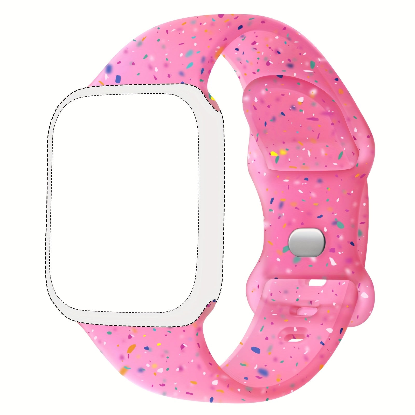 Silicone Sports Watch Band for Men Women Waterproof Compatible with 38mm 49mm Smartwatch